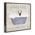 thumbnail image 3 of Stupell Industries Taking Baths Is Fawn Quotes and Sayings Painting Black Framed Art Print Wall Art, 30 x 24, 3 of 8