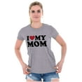thumbnail image 4 of I Heart My Mom Mother Day Love Womens Fitted Plus Size Graphic Tee Brisco Brands 2X, 4 of 5
