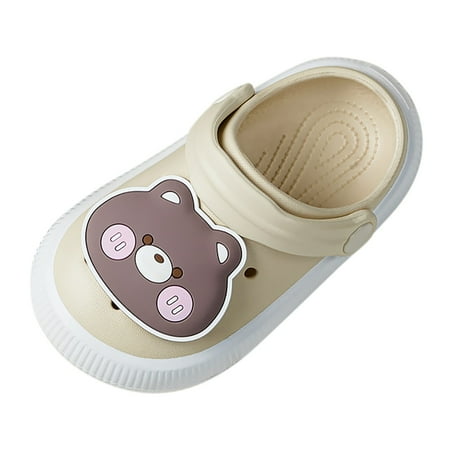 

adviicd Girls Shoes Girl Slippers Kids And Children Slippers Outdoor And Indoor Boy And Girl Slide Slippers Sandals Beige 10