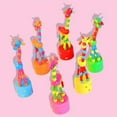thumbnail image 4 of XY Trend Box Set of 6 Colorful Wooden Push Puppet Giraffe Toys for Kids Interactive Animal Figurines for Creative Playtime Fun, 4 of 5