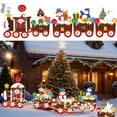 thumbnail image 2 of Christmas Outdoor Decorations Yard Signs 5-Pack Christmas Train Set for Holiday Lawn, Garden, and Yard Décor Perfect Christmas Yard Decorations with Santa, Snowman, and Christmas Tree, 2 of 6