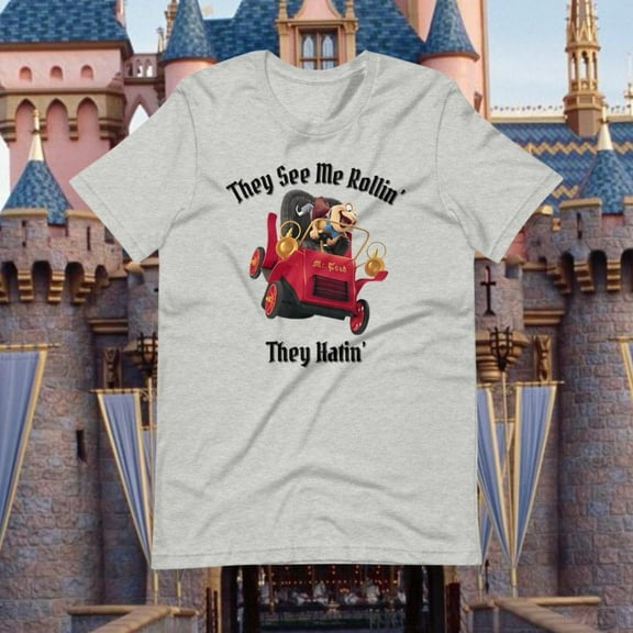 Disney Mr. Toad Wild Ride Shirt, They See Me Rollin They Hatin, Disney Music Mashup T-Shirt Men | Women Tees-5Xl Shirt
