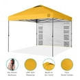 thumbnail image 5 of Best Choice Products 10x10ft Easy Setup Pop Up Canopy, Portable Tent w/ Side Wall, 1-Button Push, Case - Marigold, 5 of 9