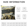 thumbnail image 5 of Black Grey Gold Throw Pillow Covers Gold Foil Stamping Pillow Cases Marble Abstract Decorative Cushion Cases for Sofa Living Room, 5 of 5
