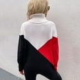 thumbnail image 4 of Vedolay Cropped Sweaters for Women Lightweight Long Sleeve Crew Neck Striped Casual Knitted Pullover Tops,Red L, 4 of 5