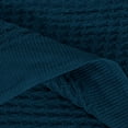 thumbnail image 4 of 100% Cotton Waffle Woven Soft Knit Throw Blanket for Bed Couch Sofa Teal Blue Throw(47" x 70"), 4 of 8