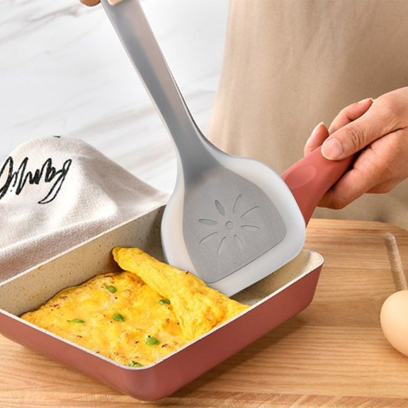Ytppwn 14 Inch Large Metal Spatulas for Kitchen Use Cooking Utensils Wok Stainless Steel Spatula Set Flexible Egg Turner Spatchula Metal Utensil for Cooking Spatula Pancake Flipper
