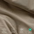 thumbnail image 5 of Regency Heights Queen Comforter Set, Boho 3-Piece Pintuck Stitching Bedding Set, Soft Washed Pleated Bed Sets with Pillow Sham Khaki, 5 of 9