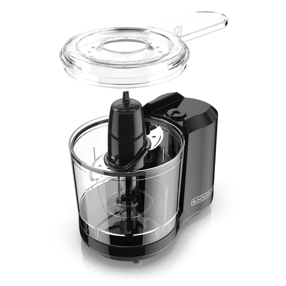 Open Box BLACK+DECKER 1.5-Cup Electric Food Chopper, One Touch Pulse, 150W Motor, Mini Food Processor, Stay-Sharp Blade, Dishwasher Safe