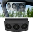 thumbnail image 4 of Car Window Vent Fan, 3 Position Design Independent Control Car Exhaust Fan ABS Plastic Shell  for Odor Removal Heat Dissipation, 4 of 7