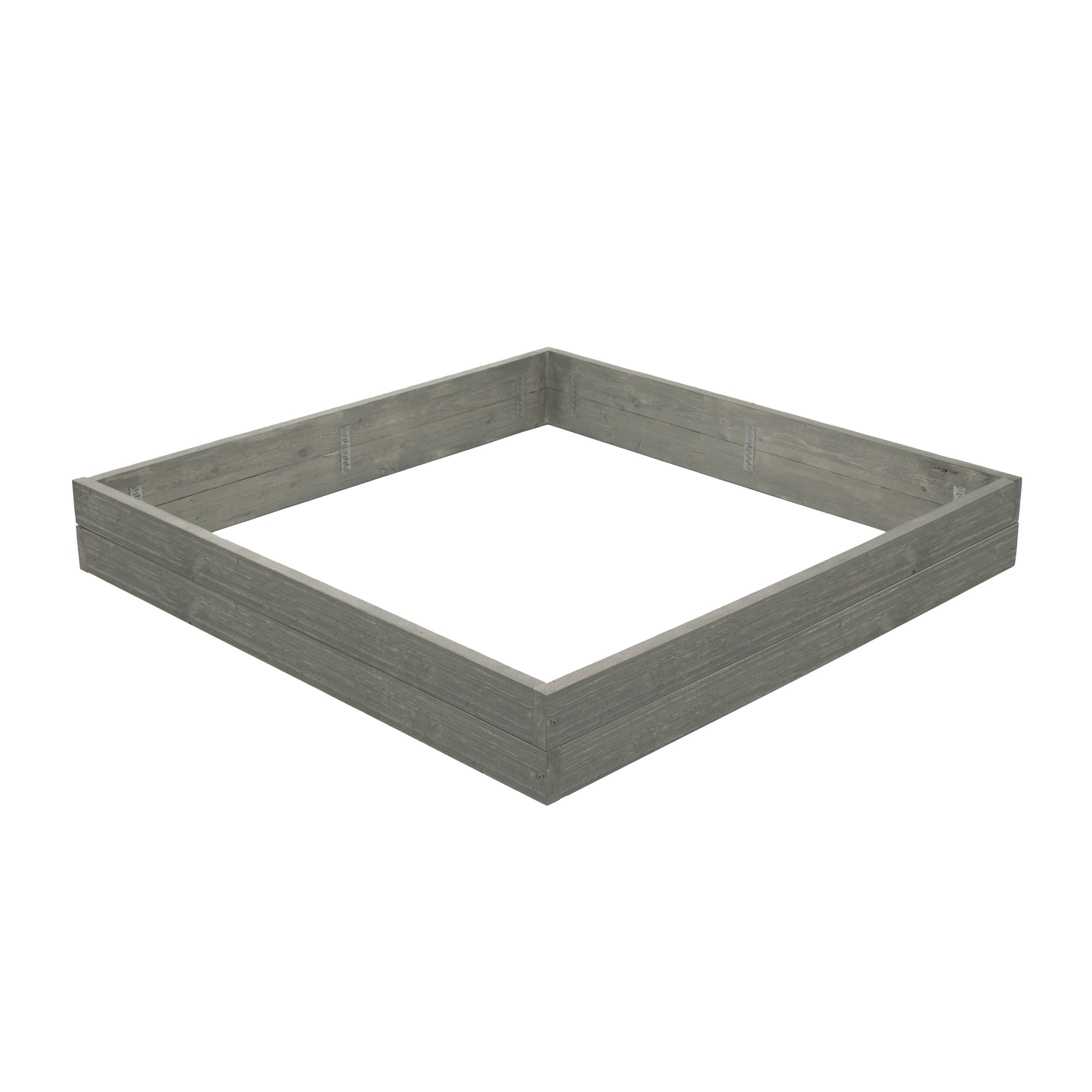 Outdoor Essentials Homestead Rustic Gray Barn Wood Raised Garden Bed, 4