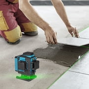 Takamine 12 Lines Green Laser Level , 3x360° 3D Green Cross Line Professional Laser for Construction, Two 360° Vertical and One 360° Horizontal Laser Level Pulse Mode & Remote Controller