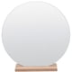 thumbnail image 3 of Wooden Base Desktop Cosmetic Mirror Dorm Desktop Acrylic Irregular Mirror Makeup Mirror, 3 of 3