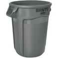thumbnail image 5 of Commercial Round Brute Container 32 Gallon Gray, Heavy Duty Plastic Trash Can for Industrial Cleaning, Open Top Design, One Pack, 5 of 6