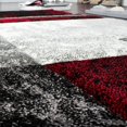 thumbnail image 5 of Paco Home Modern Designer Area Rug Contemporary Checkered Contour Cut Grey-Red Area Rug, 2' x 3'7" - 2'8" x 8'2", 5 of 5