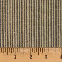 Heritage Navy Blue Thin Stripe Homespun Cotton Fabric Sold by the Yard - JCS Fabric