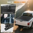thumbnail image 3 of TUFFIOM Soft Roll-Up Truck Bed Tonneau Cover for Ford F150 2015-2025 Fits 5.5ft (66") Pickup Bed w/Detachable LED Light & Sealing Weather Stripping, 3 of 8