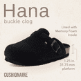 thumbnail image 4 of Cushionaire Hana Women's Clogs | Comfortable Vegan Suede Clogs for Women | Slip On Potato Shoes with Cork Footbed & Arch Support | Memory Foam, Wide Widths Available, 4 of 22