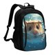 thumbnail image 1 of Easygdp Cute Swimming Guinea Pig Mochila para Laptop de Viaje con Puerto USB, Mochila para Laptop con Puerto de Carga USB para Mujeres y Hombres, 1 of 7
