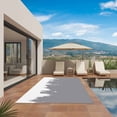 thumbnail image 3 of Abstract Grey Outdoor Rug for Patio/Deck/Porch, Non-Slip Large Area Rug 3 x 5 Ft, Modern Minimalist Graffiti Artwork Indoor Outdoor Rugs Washable Area Rugs, Reversible Camping Rug Carpet Runner, 3 of 8