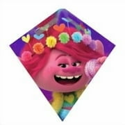 X-Kites Sky Diamond 23'' Poly Diamond Kite with Skytails Handle & Line Included! (Trolls Poppy)