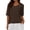 Brown, variant on BTFBM Sweaters for Women Summer Oversized Half Short Sleeve Knitted Pullover V Neck Casual Loose Fit Spring Tops