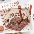 thumbnail image 7 of AUTUMN Fun DIY Stickers Scene Make Your Own Supermarket, DIY 3D House Stickers, Cute 3D Korean Cartoon Scene Stickers for Adult Relief Stress Pass The Time, 7 of 7