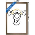 thumbnail image 3 of Disney Winnie The Pooh - Tigger - Face Wall Poster, 14.725" x 22.375", Framed, 3 of 3