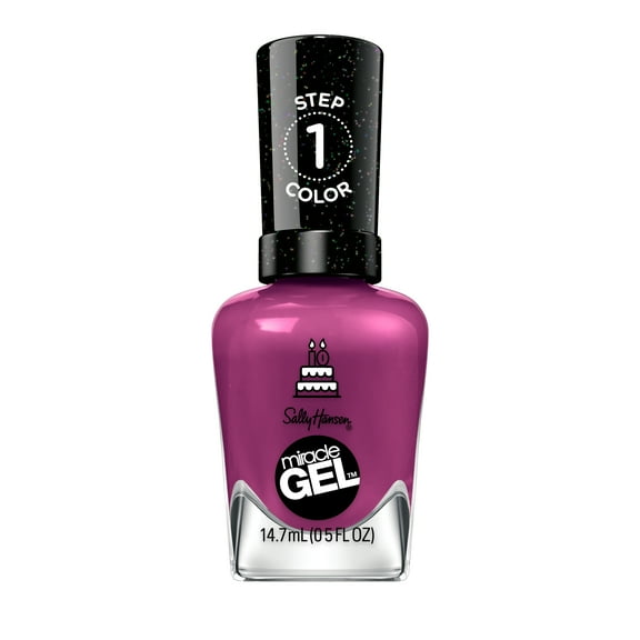 Sally Hansen Miracle Gel Nail Polish, 533 Brewberry, 0.5 fl oz, No UV Lamp Needed