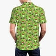 thumbnail image 6 of Salouo Cute Green Frog for Men's Short Sleeve Polo Shirts,Polo Shirts for Men Performance Short Sleeve Golf Shirt Athletic Casual Collared T-Shirt-X-Large, 6 of 8