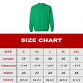 thumbnail image 2 of Gildan Heavy Blend Crewneck Sweatshirt for Men, Classic Fit, Irish Green, Size-XL, Fleece Pullover, 1-Pack, 2 of 6