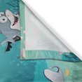 thumbnail image 3 of Ambesonne Aquatic Kitchen Curtains, People Having Fun with Fish, 55"x24", Multicolor, 3 of 3