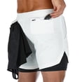 thumbnail image 1 of ¡Novedad de 2020! Pantalones cortos para correr para hombre, pantalones cortos deportivos 2 en 1 para hombre, pantalones cortos deportivos de secado rápido de dos pisos para hombre, pantalones cortos para correr y gimnasio Tan Jianjun unisex, 1 of 2