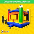 thumbnail image 2 of Pogo Crossover Inflatable Bounce House Jumper Kids Sports Bouncy Castle, 2 of 9