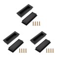 thumbnail image 2 of serony 2pieces Easy-to-install Door Drawer Handles Quick And Rust-resistant black 3Set, 2 of 6