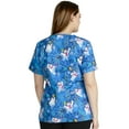 thumbnail image 3 of Tooniforms Scrubs Top For Women V-Neck Print TF671, 3 of 7