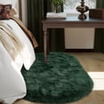 thumbnail image 2 of SARAG Fluffy Beige Rugs for Bedroom Living Room,2.6'X5.3' Dark green Rug for Kids Room,Shag Hallway Runner Rug,Small Soft Shaggy Bedside Non-Slip Plush Nursery Dorm Carpet Home Decor Aesthetic, 2 of 5