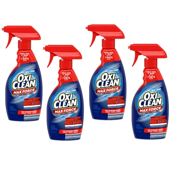 OxiClean Max Force Stain Remover Spray, 12 Ounce (Pack of 4), 12 Fl Oz (Pack of 4)