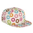 thumbnail image 2 of Goofa Colorful Donuts Printed Men's Baseball Cap,Straight Brim Hat,Golf Dad Hat,Versatile Style,Sun Protection Cap,Travel Hat, 2 of 9