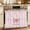 Pink, variant on Oven Skirt Curtain for Kitchen 24x32 Inch, Vintage Pink Bow Oven Curtain with 8 Ribbon Ties & Ruffle Trim, Stove Skirt Curtain Dishwasher for Cabinets Over Sinks Farmhouse Roses Floral Stripes