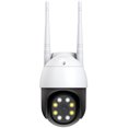 thumbnail image 1 of Cámara de seguridad exterior Dontodent de 1MP, domo PTZ wifi 720P, vista de 360°, visión nocturna, dos canales de audio, detección de movimiento, acceso remoto a través de la aplicación icam365, resistente al agua IP66 Kuyhfg Sin marca, 1 of 5