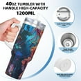 thumbnail image 3 of KLL Colorful Jellyfish Abstract Print 40oz Stainless Steel Insulated Car Cup Coffee Mug with Spillproof Lid - Keep Your Drink Hot or Cold on the Go, 3 of 8
