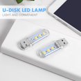 thumbnail image 2 of FELTECHELECTR OSALADI - 2 minilámparas LED nocturnas portátiles con disco U, luz USB para leer, acampar al aire libre (luz cálida), 2 of 7