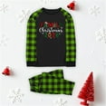 thumbnail image 3 of Gytharion 2026 Family Christmas Pajamas Matching Sets Fashion Casual Long Sleeve Christmas Print Sleepwear and Plaid Pants 2-Piece Xmas Pjs Set for Family, 3 of 3