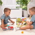 thumbnail image 2 of Melissa & Doug Blockables™ Farm Snap and Play, Mix and Match Connectable Wooden Building Blocks Play Set Toy for Preschool Boys And Girls (56 Pcs), 2 of 9