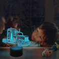 thumbnail image 2 of Lámpara De Mesita De Noche De Camión 3D, 16 Variaciones De Color Con Control Remoto, Regalos De Cumpleaños Novedosos Para Niños Y Niños, 2 of 3