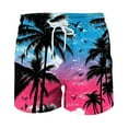 thumbnail image 5 of Miqool Big and Tall Mens Swim Trunks Quick Dry Board Shorts Hawaiian Swim Shorts Bathing Suit Beach Swimwear with Pockets, 5 of 6