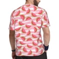 thumbnail image 2 of Wukai Sweet Watermelon Print Men's Short-Sleeved Mesh T-Shirt,Quick-Dry Short Sleeve Workout T-Shirt-XX-Large, 2 of 8