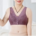thumbnail image 4 of Clearance Sale 2025 Intimates Women's Adjustable Sports Front Closure Extra-Elastic Breathable Lace Trim Bra, 4 of 8