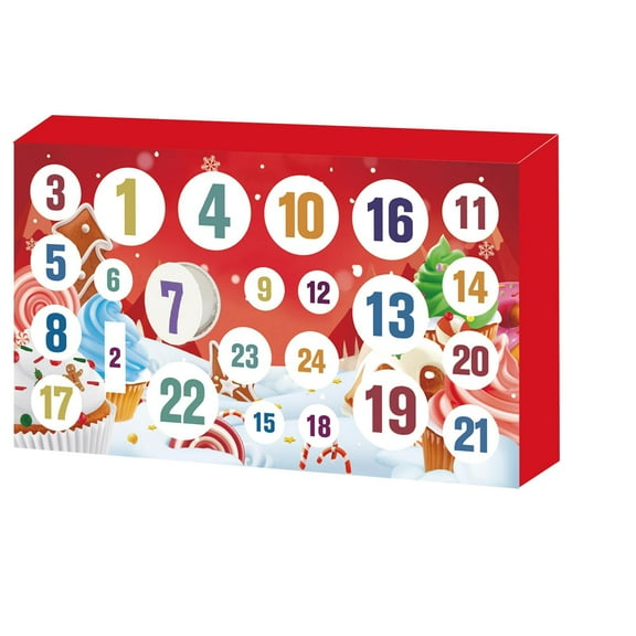 Slime Advent Calendar 2025 - 24 Days Christmas Countdown with DIY Fluffy Cloud Slime Kit, Safe Craft Toy Gift for Kids Toddlers Girls Boys Ages 4-12